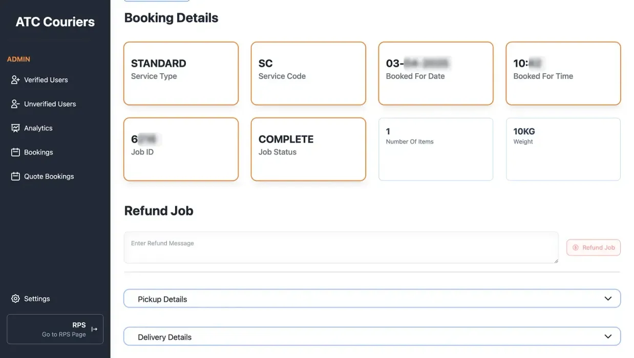 Booking Details 2