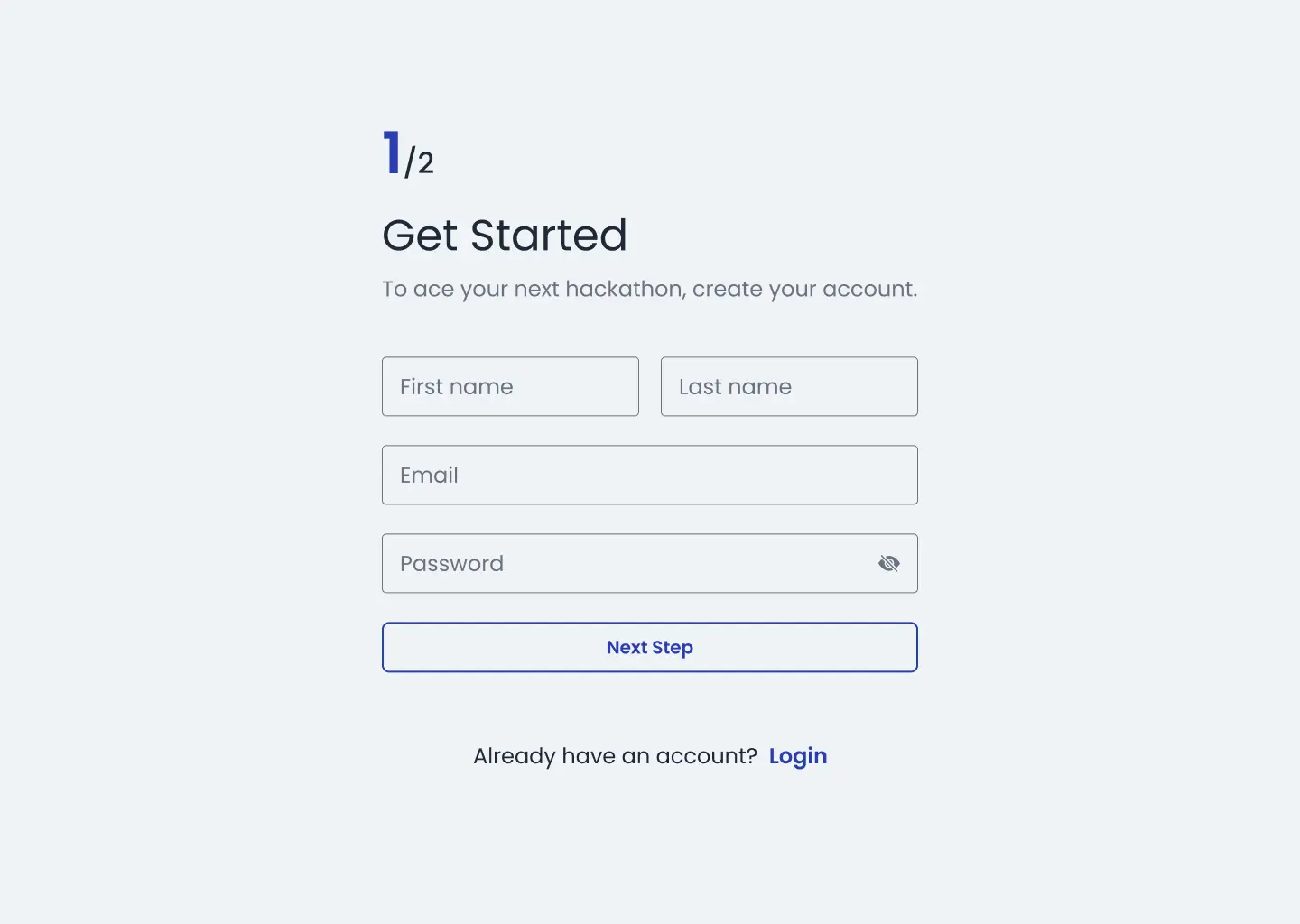 Register Step 1